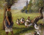 卡米耶 毕沙罗 : Goose Girl